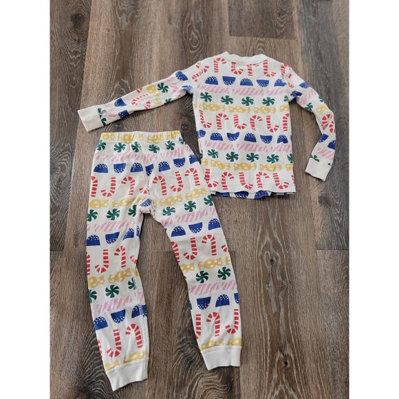Hanna Andersson Christmas Pajama Set - Candy Canes - Size 4 #8 - Picture 2 of 3